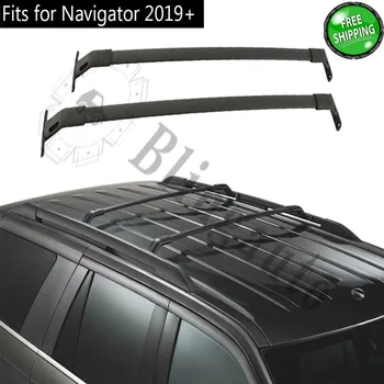 

Black cross bar cross bar fits for Lincoln Navigator 2019 2020 2 pcs or 2 pcs pair aluminium alloy crossbar