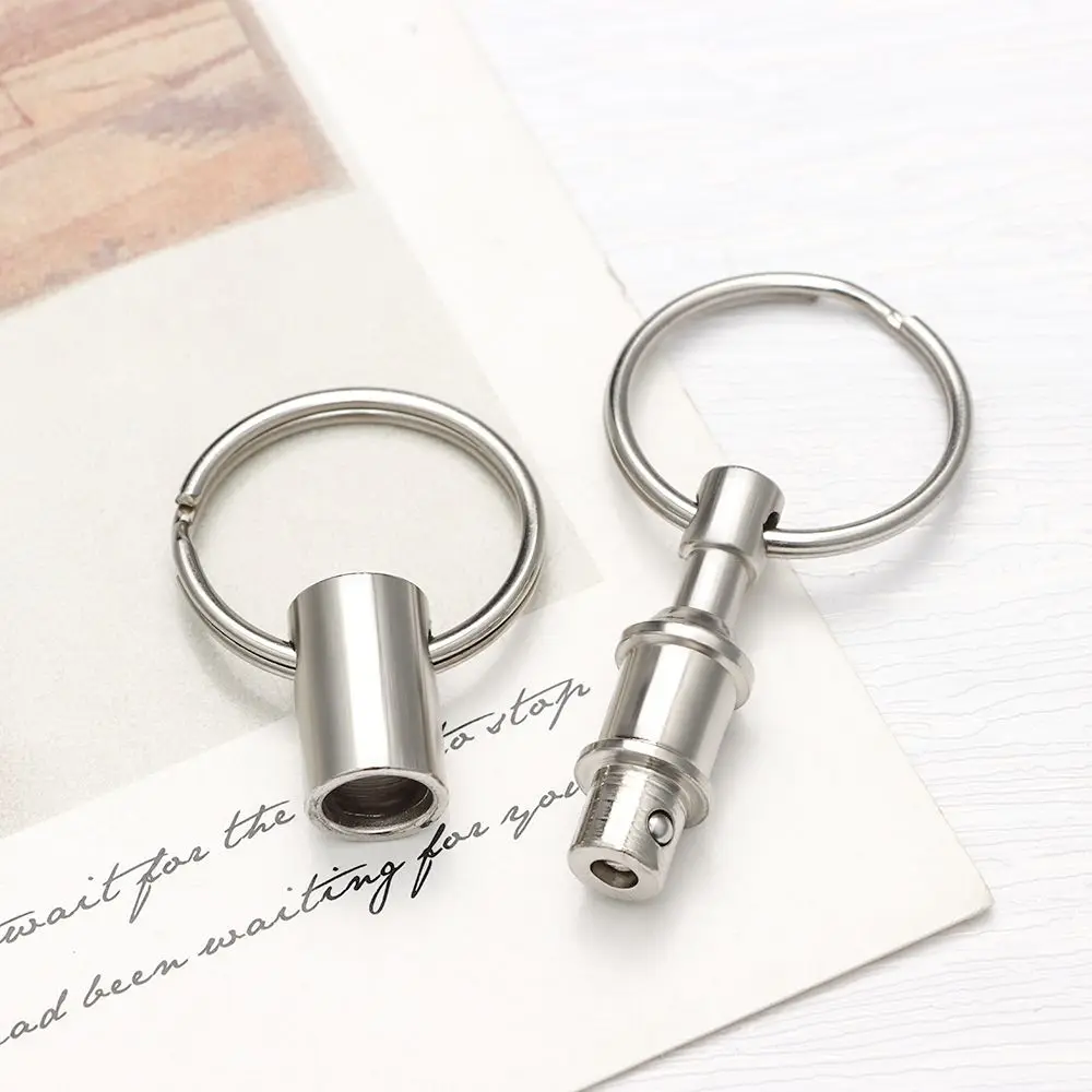 Keychain Climbing Hook Outdoor Camping Rock Climbing Keychain Double Quick Release Ring Fast Carabiner Ring Key Release Anti-lost