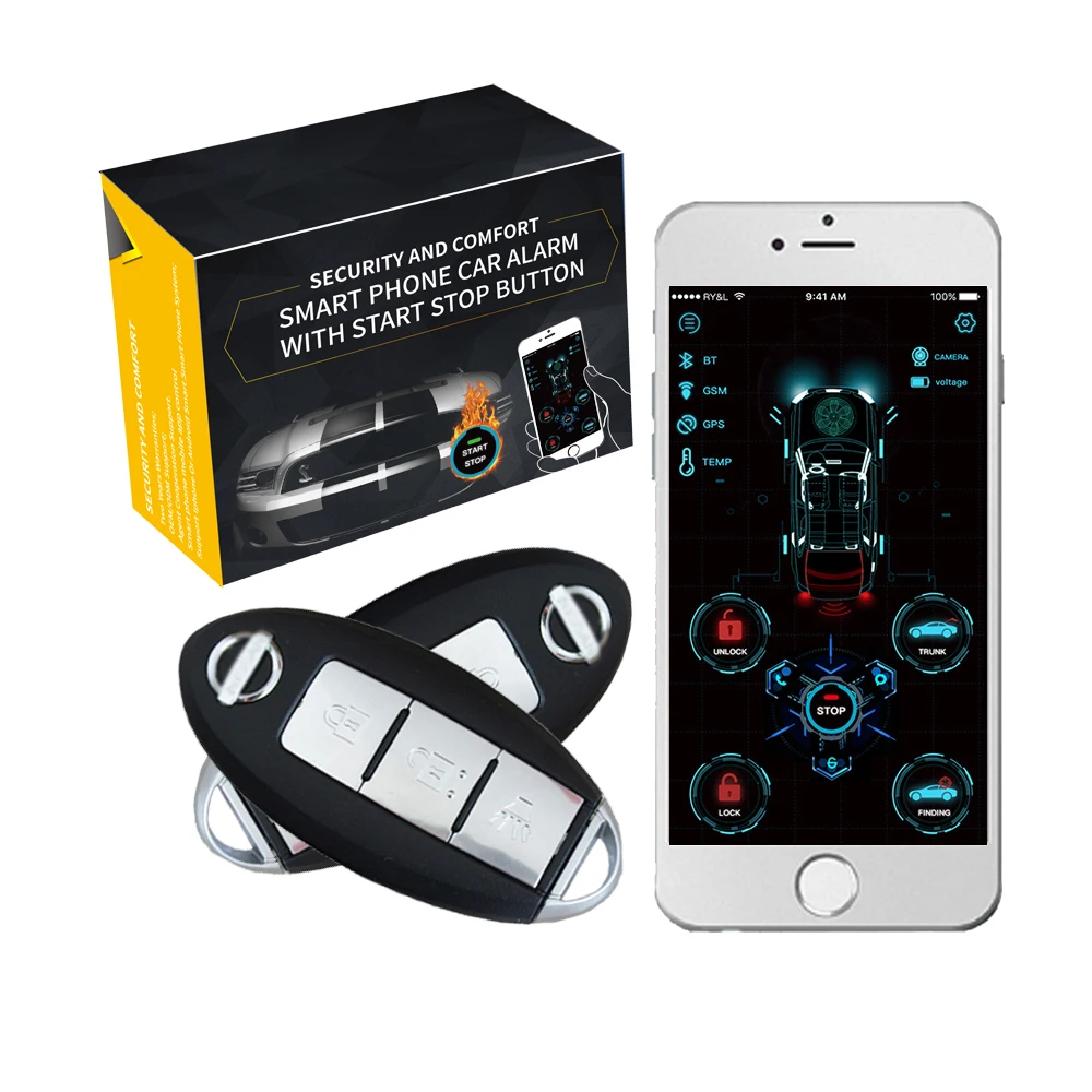 cardot 4G 2020 year gsm car alarm security system rfid keyless entry push button engine start