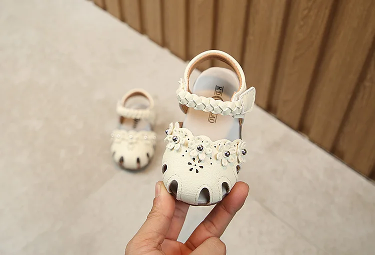 Г. Весенне-летние ткацкие сандалии для малыша с мягкой подошвой; детские сандалии принцессы для девочек