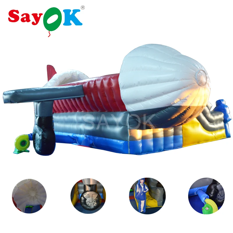 Надувной замок коммерческий надувной батут воздушный самолет гигантский