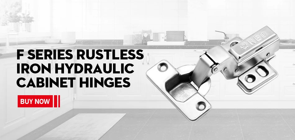 4PCS NAIERDI 3 Inch Cabinet Hydraulic Hinge 90 Degree No-Drilling Hole Cupboard Door Soft Close Hinges 4 Inch Furniture Hinge