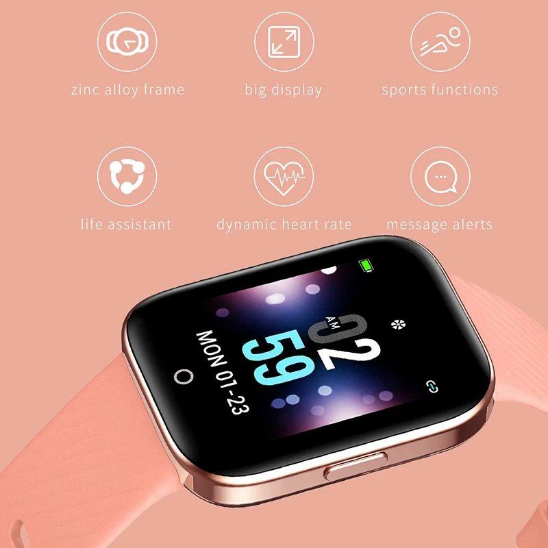 Tanie 2019 nowy smart watch mężczyźni kobiety Sport Monitor pracy serca IP68 wodoodporna SmartWatch połączeń przypomnienie centrum zegarki dla androida IOS