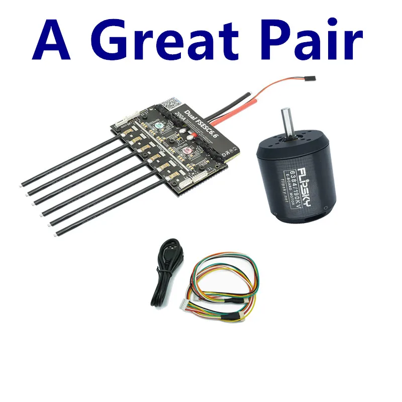 

Electric Speed Controller Dual ESC 6.6+BLDC Motor 6384 Flipsky DIY Combo for Electric Skateboard