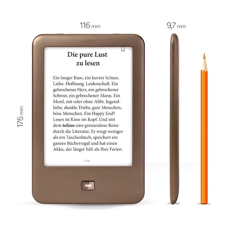 Встроенный светильник из устройства для чтения электронных книг Wi Fi e ink 6 дюймов