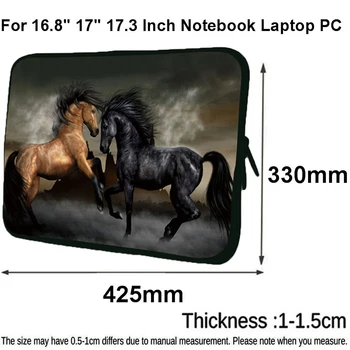 

Qi's Bag Trading Store Prints Laptop Sleeve Bag 17 17.3 16.8 Mens Portable Computer Laptop Notebook Cover Case Protector Shell