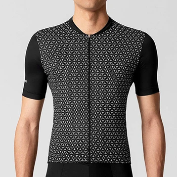 

Men Short Sleeve Cycling Running Shirt Summer Non-slip Cycling Tops Quick Dry MTB Bike Road Shirt Pro Team Sportwear