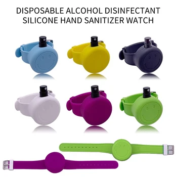 

Wristband Hand Sanitizer Dispenser Silicone Refillable Sterile Gel Wristband, Food-grade Silicone Spray Head Bracelet^1