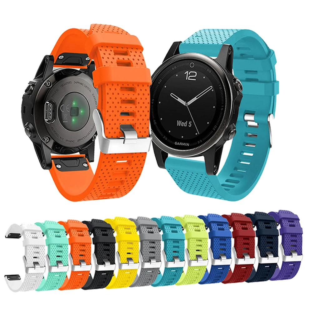 Ремешок для часов Garmin Fenix быстросъемный силиконовый ремешок 6X 5X 6 5 6S Plus легкий в