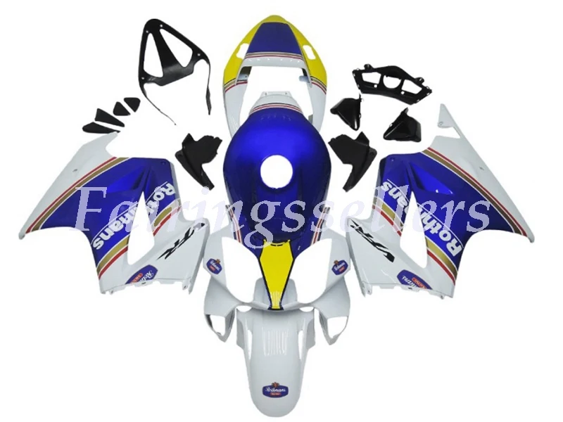 

4Gifts New ABS Motorcycle Fairing Kit For Honda VFR800 02 03 04 05 06 07 08 09 10 11 12 Fairings ABS plastic Blue and white