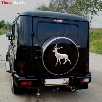 Three Ratels QC108 24 Mysterious lucky elk wall stickers for bathroom Kitchen decoration car sticker