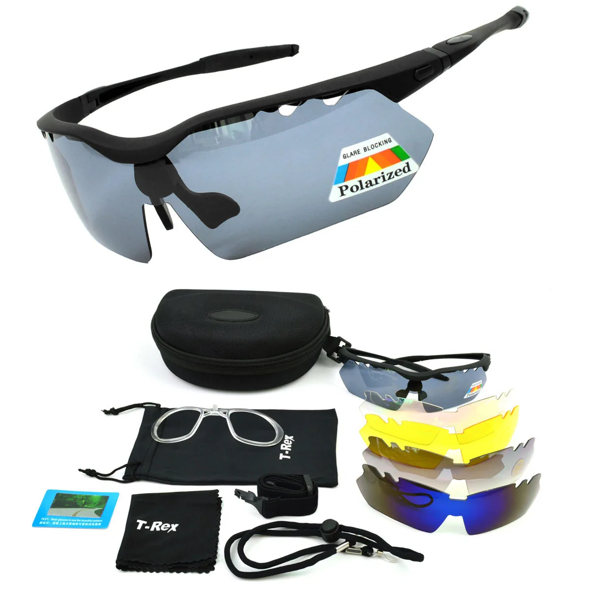 

Bloomberg Multi-functional 5 Pay Lens Sports Set Mirror Compatible Myopia Can Stick Guests Logo Glasses for Riding