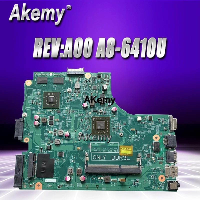 13325-1 PWB: 1102F REV: A00 A8-6410U для DELL INSPIRON 3445 материнская плата для ноутбука R5 M230 2GB CN-0J58Y9 J58Y9 материнская плата