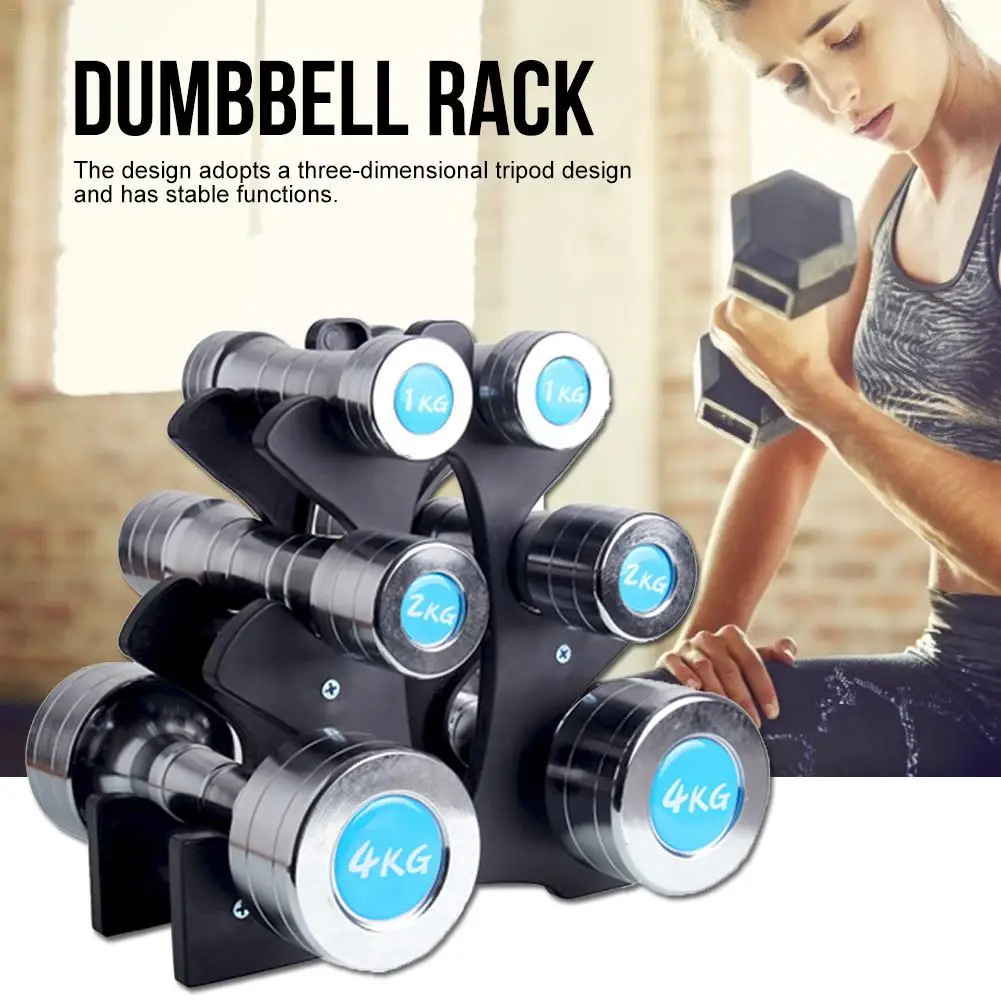 

3-Tier Dumbbell Storage Rack Stand for Multilevel Hand Weight Tower Stand for Gym Organization