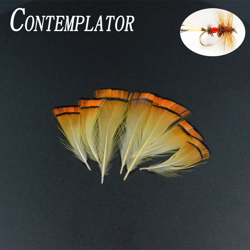 

30pcs Complete Golden Pheasant Tippet Section Fly Tying Materials For Royal Wulff Tails Featured Natural Fly Fishing Feathers