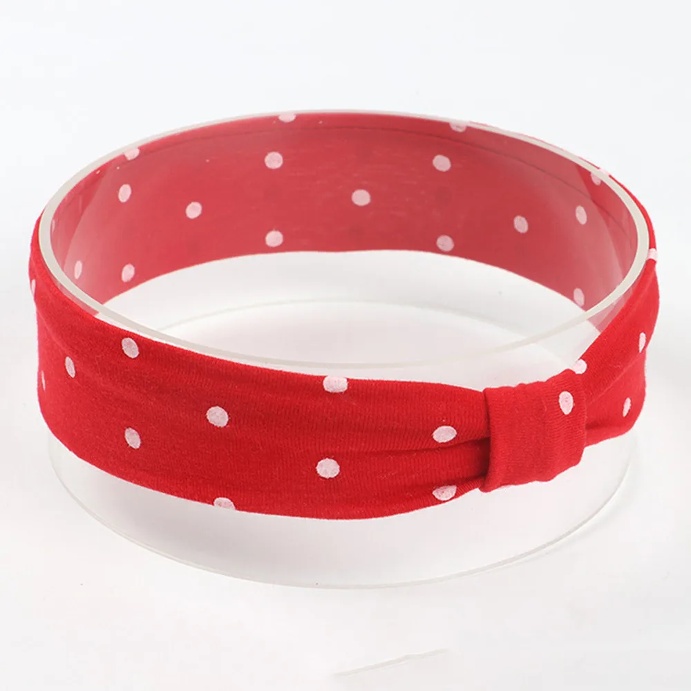 Cute Baby Toddler Infant Headband Girls Bow Polka Dot Knot Headband Stretch Hairband Headwear hair accessoriesbaby 