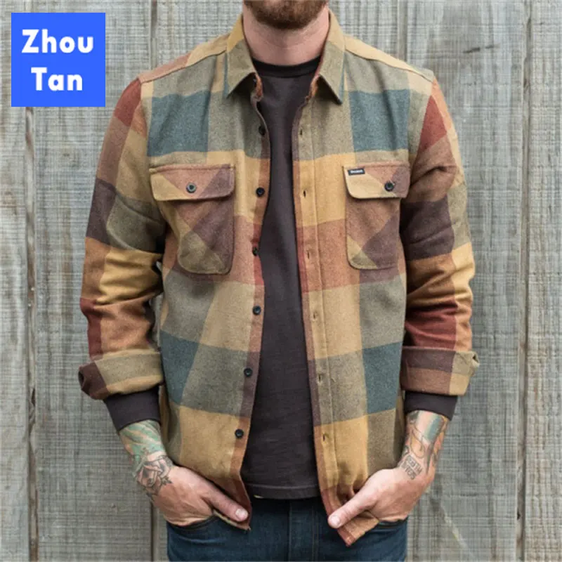 Jacket Men 2020 Spring Autumn Men's Fit Jacket Button pockets Casual Cardigan Coat Casual Men Plaid Man Jacket Bomber Jackets Jacket Men 2020 Spring Autumn Men's Fit Jacket Button pockets Casual Cardigan Coat Casual Men Plaid Man Jacket Bomber Jackets