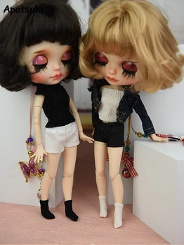 

1pair Doll Short Socks For Blythe Doll Sock for Blythe Azone Licca Dollhouse Cotton Sock For Barbie 1/6 Doll Accessories Kids