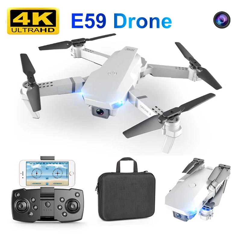 Дрон E59 Радиоуправляемый камера 4K HD WIFI переворот на 360 градусов | Игрушки и хобби