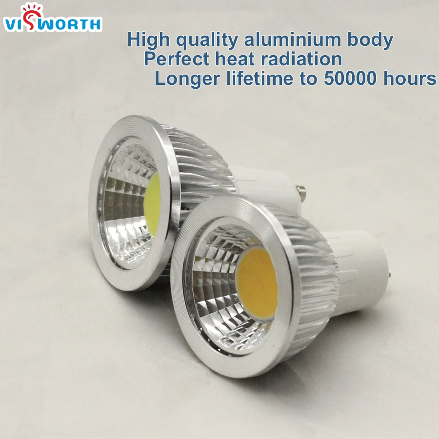 Dimmable 9W LED Spotlight Cob Lampara Bombillas GU10 G5.3 Led Lamp Light Warm Cold White AC 110V 220V 240V Led Cabinet Lamp