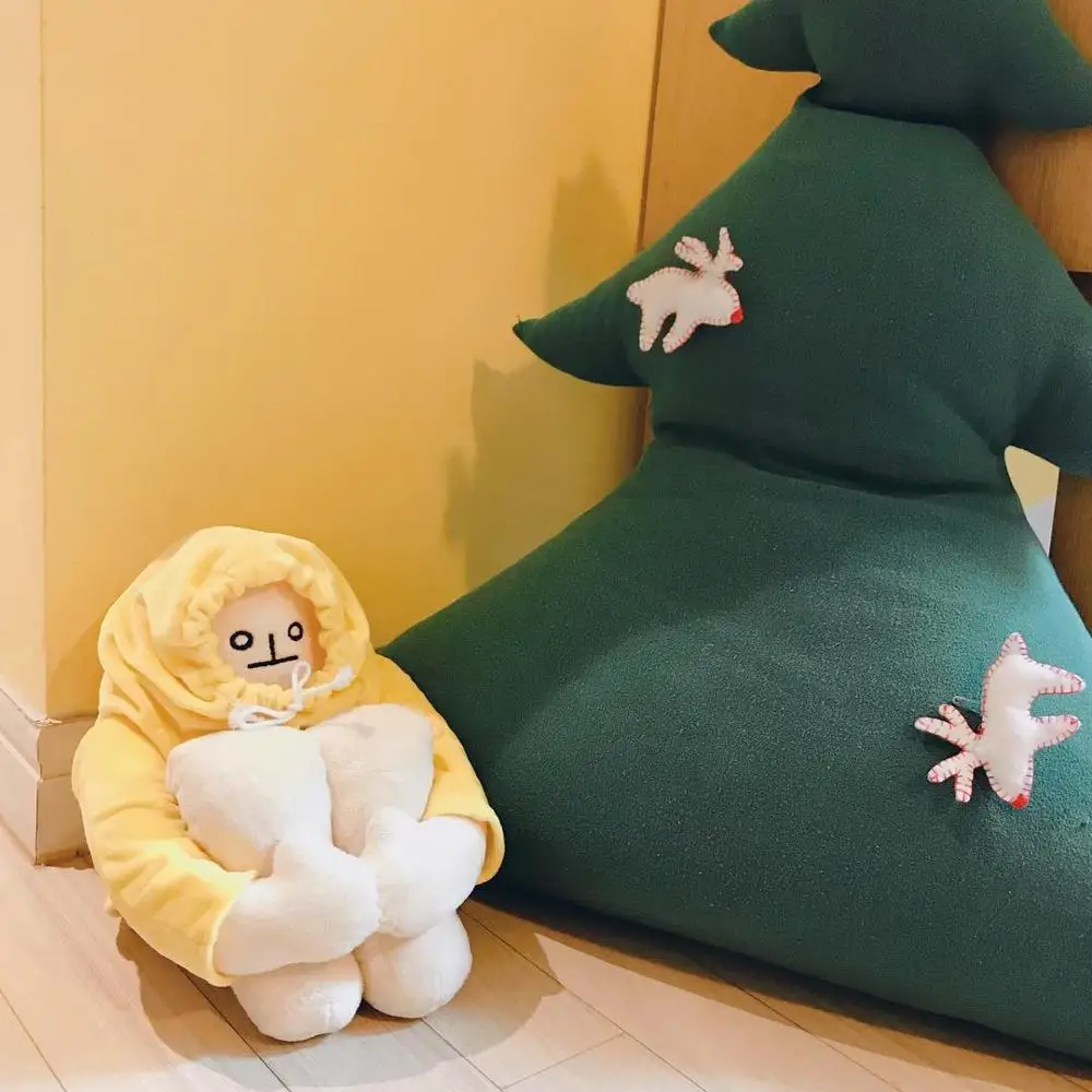 40cm WOONGJANG Dolls 봉제 인형 바나나 맨 인형 Yellow Korea 인기 Appease Dolls 어린이를위한 생일 선물 Baby Banana Man