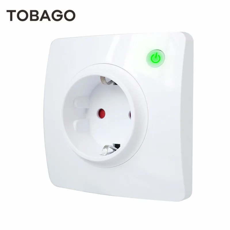 

TOBAGO Single Smart Socket,EUR 16A,with Energy Monitor Function,voice and mobile app remote control,Works with Alexa,Google home