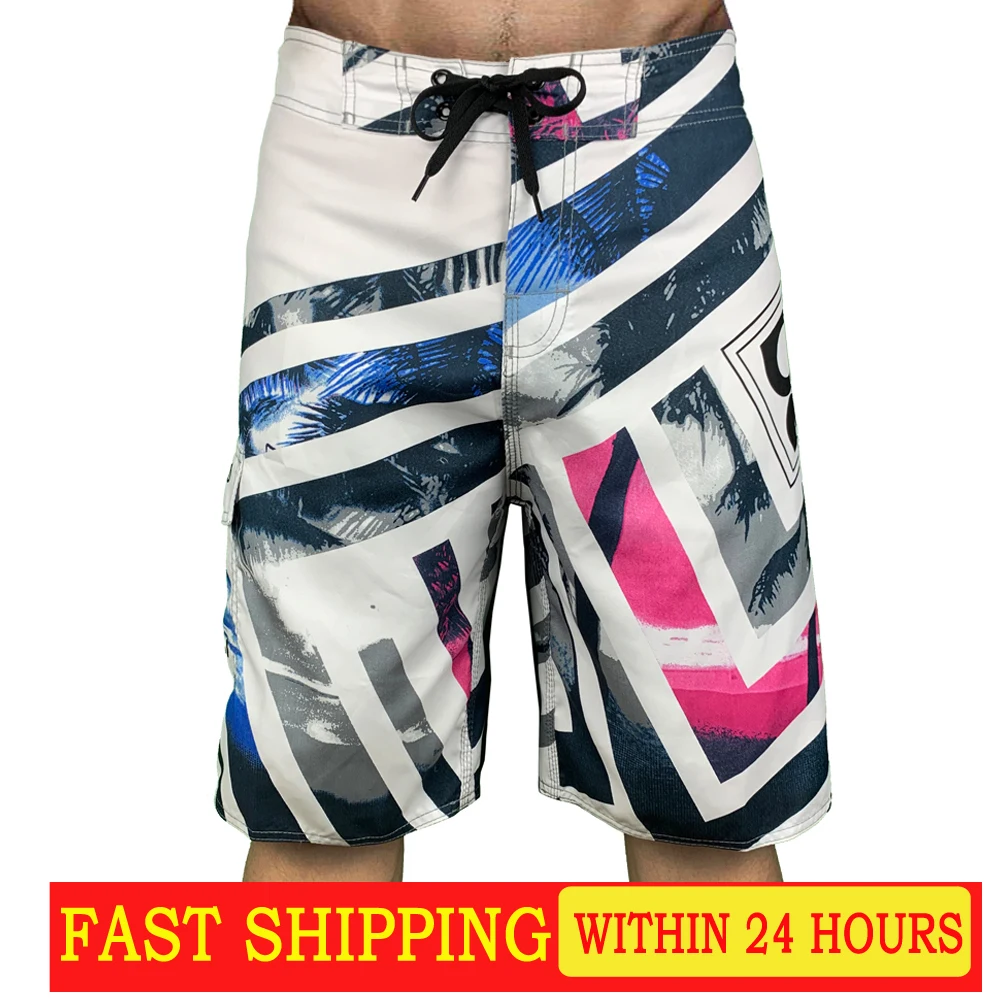 2024 New Printed Men's Swimming Shorts Surfing Beach Pants Running Shorts Bermuda Plate Pants Casual Fitness Pants Swimwear custom custom 3d design metal logo names plate patch engraved emboss hollow laser separate letter on small round swimwear bag