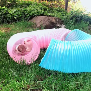 

Pet Tunnel Creative Fashion Plastic Hamster Tunnel Pet Play Toy For Small Pets 2 Colors Can Choose Pet Supplies