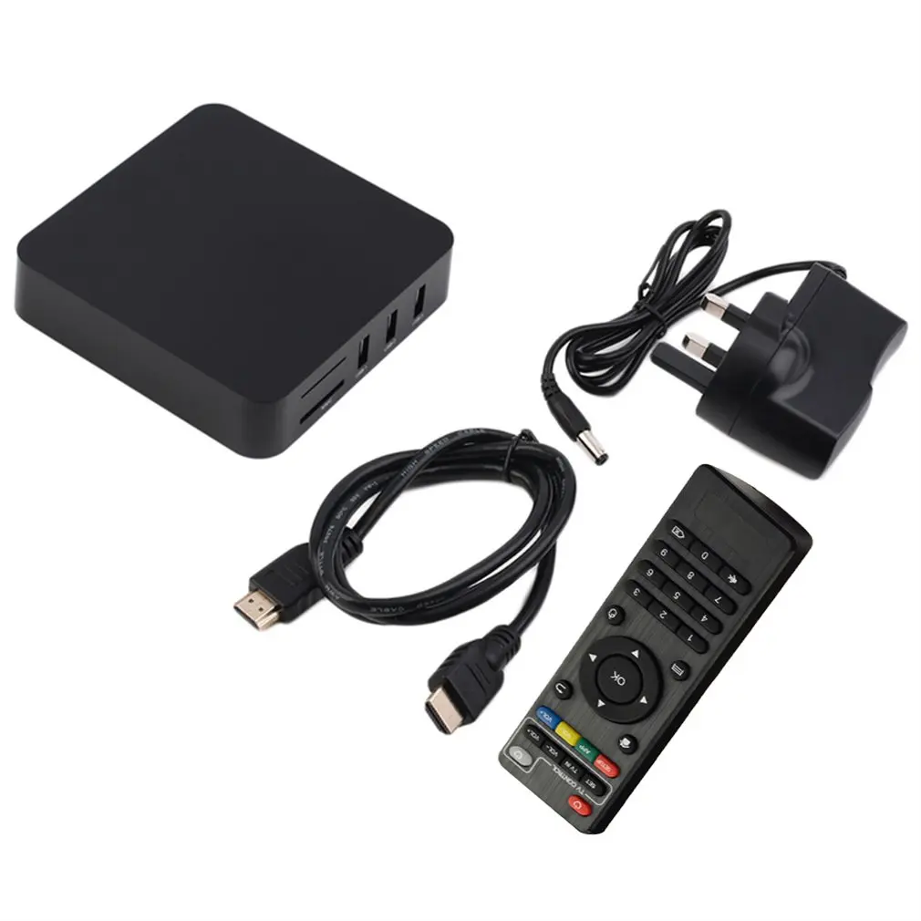 S805 высокотехнологичный Android четырехъядерный 1 Гб+ 8 Гб 1080P WiFi Smart tv Box UK Plug Быстрая и стабильная передача высокое разрешение