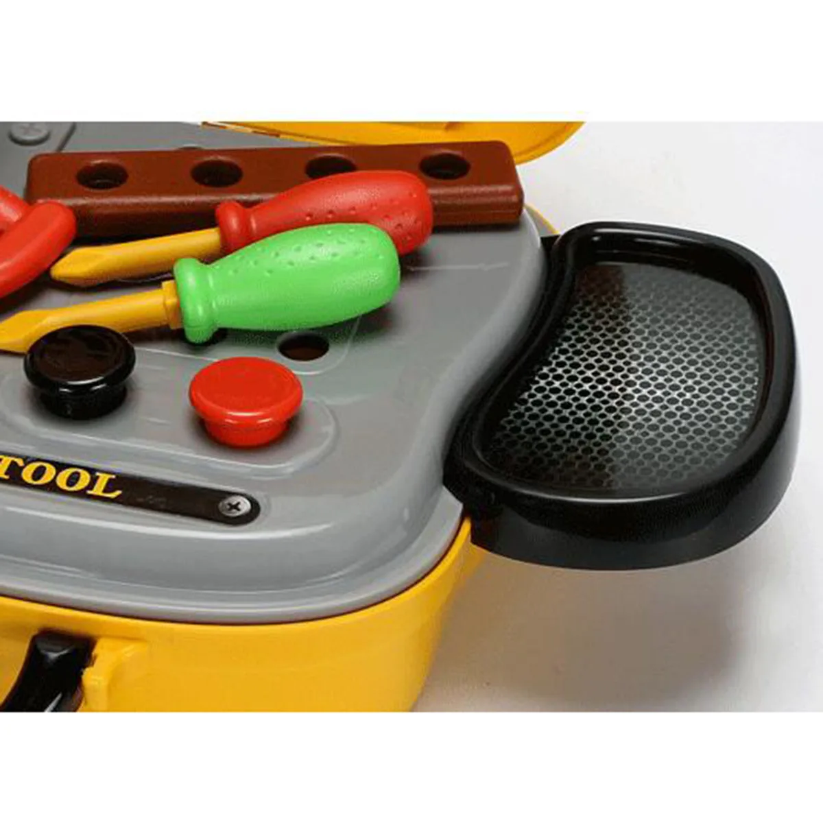 Вид строительный инструмент для ролевой игры Игрушки для маленьких мальчиков Пластик бензопила Hammer Детский чемодан сад Столярный инструмент коробка младенца комплект