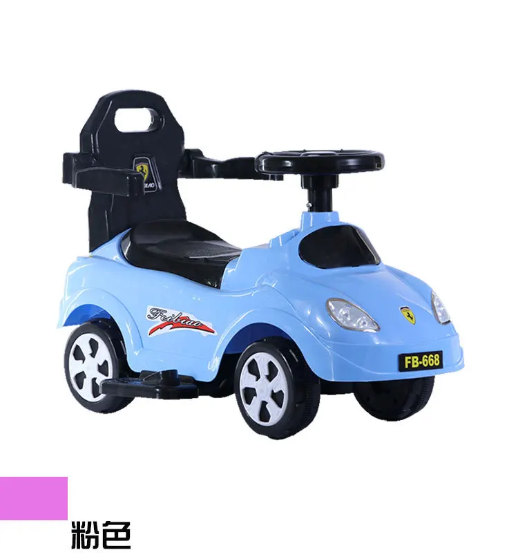 blue 4 в 1 многофункциональные ходунки для детей, детская прогулочная коляска, Детский Светильник с музыкой для детей 1-5 лет - Цвет: blue