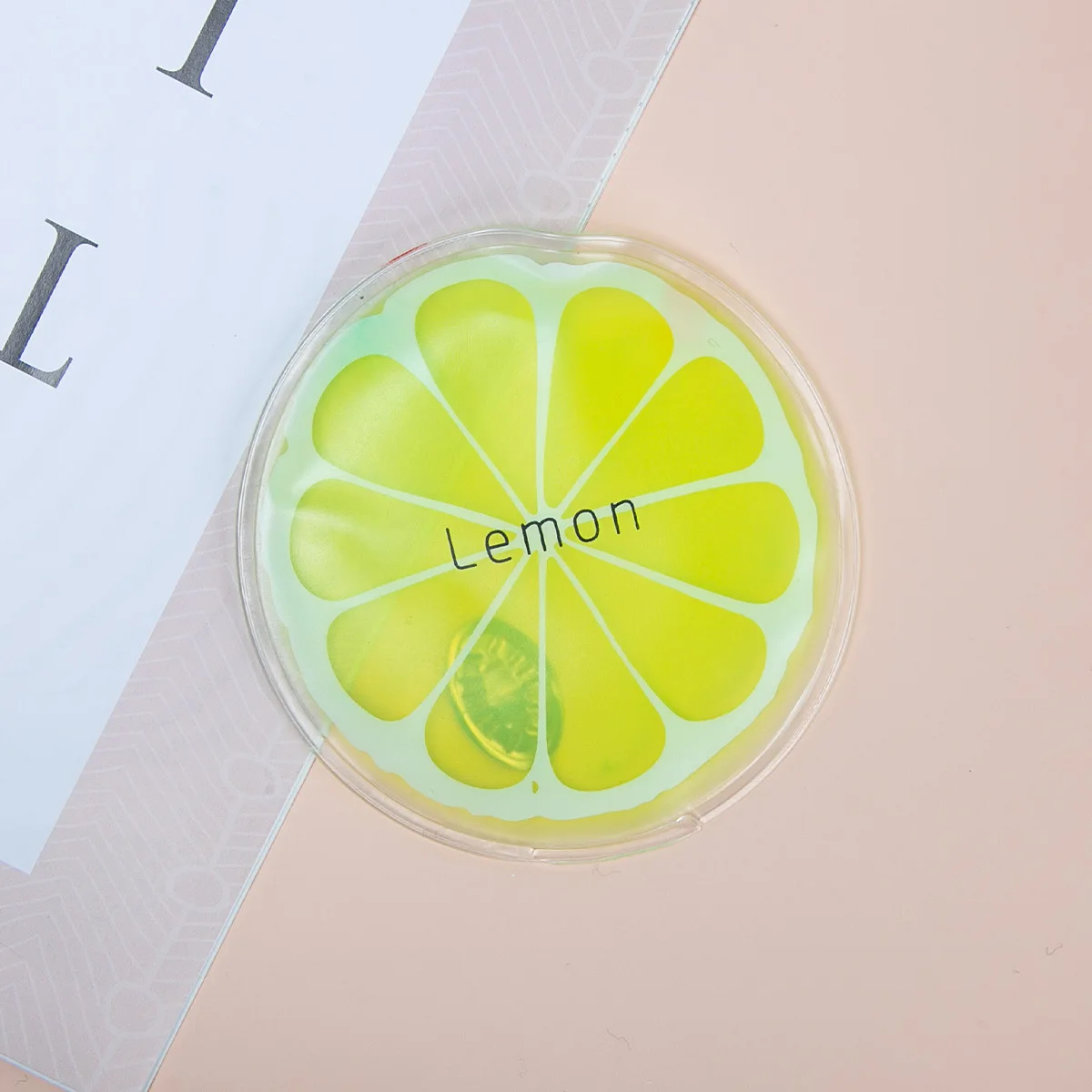 Lemon Мини-зимний многоразовый гелевый грелка для рук милый смешной принт слов Мгновенный нагрев пакет грелка для ног - Цвет: Lemon
