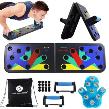 

11 in 1 Push Up Board with Instruction Print Body Building Fitness Exercise Tools Men Women Push-up Stands For GYM Body Training