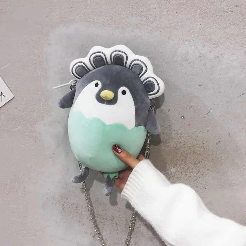 

Jiaqi Celebrity Style Plush Bag 2019 One-Shoulder Cute Doll Shoulder Bag GIRL'S Heart Creative-Shoulder Bag