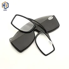 Зажим для носа очки для чтения прямоугольной формы, TR90 Для мужчин Для женщин Сверхлегкий Портативный очки для чтения+ 1,0+ 1,5+ 2,0+ 2,5+ 3,0+ 3,5