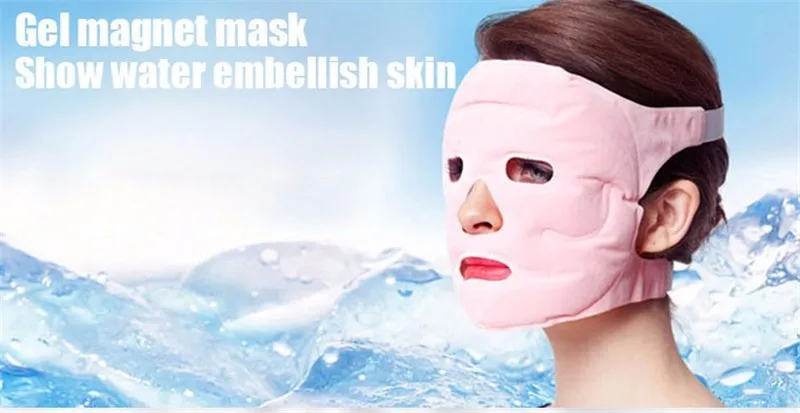 Турмалиновая маска для лифтинга лица, магнитотерапия, массажная увлажняющая маска, тонкое лицо, осветляет кожу, многоразовые