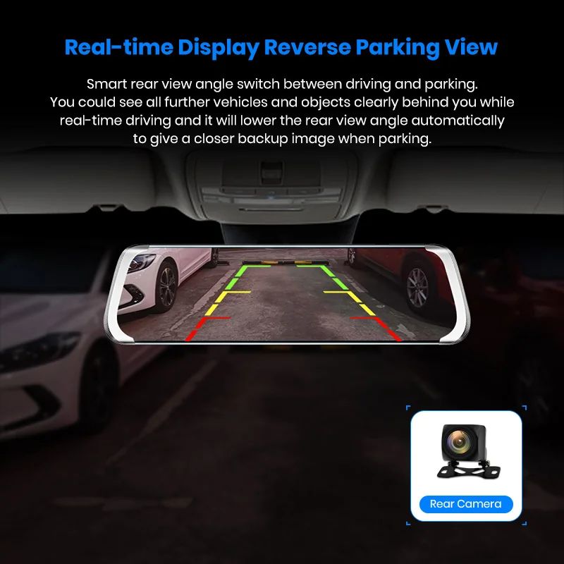 Junsun A930 ADAS 4G регистратор автомобильные видеорегистратор Камера Зеркало видео Full HD 1920x1080 зеркало заднего вида зеркало Андроид с видеорегистратором, GPS навигатором 10 дюймов