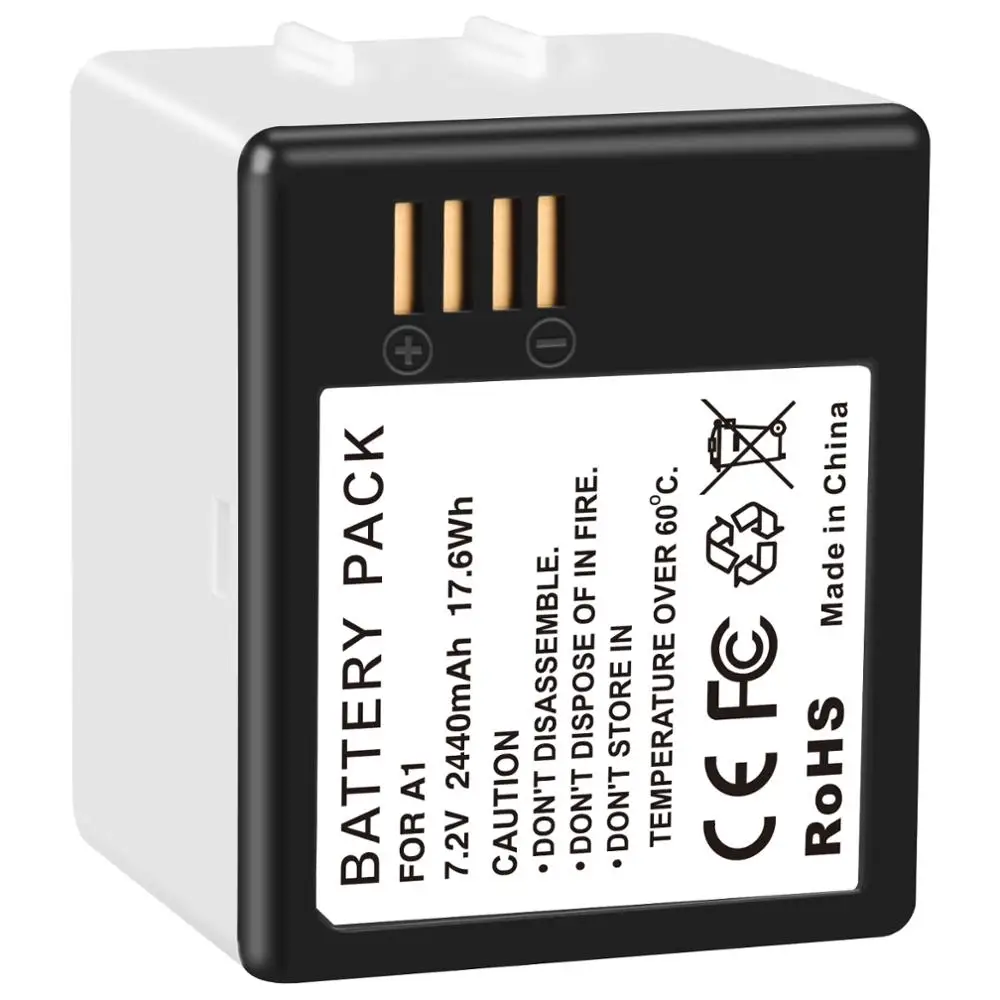 1 Pc Battery 2440 мА/ч, Батарея для Netgear Arlo Pro Камера новая литий-ионная Перезаряжаемые Батарея упаковке с открытыми порами+ Батарея Зарядное устройство с светодиодный Дисплей зарядка - Цвет: 1 Pc Battery