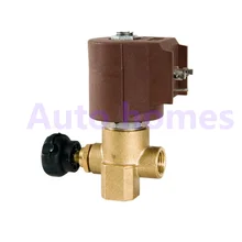 Нормально закрытый латунный высокотемпературный паровой электромагнитный клапан VITON G1/" 110/220VAC Регулируемый гладильный электромагнитный клапан