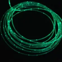 Сверкающий 500 м/рулон вспышки 3*0,75 мм Боковой заостренный PMMA Пластиковый волоконно-оптический кабель светильник в ПВХ трубке в оболочке DIY светильник ing Декор