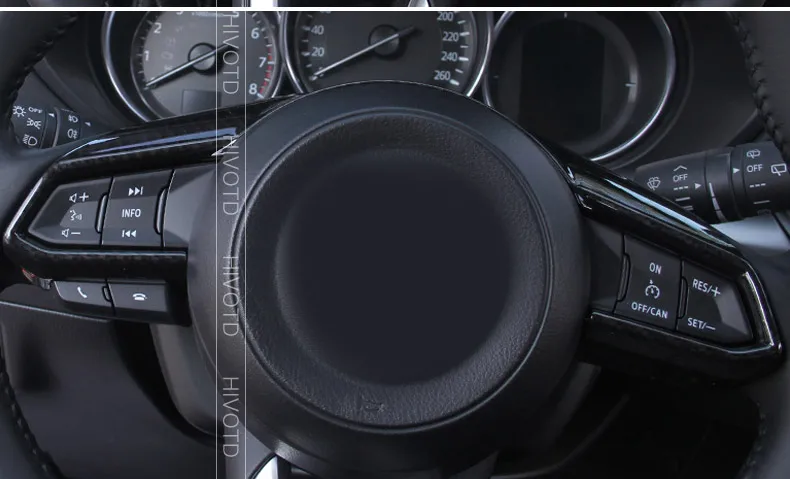 Hivotd для Mazda 3 Axela отделка рулевого колеса автомобиля ABS хромированная декоративная литьевая декоративная крышка отделка интерьера аксессуары