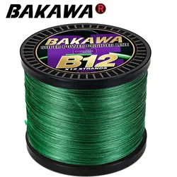 BAKAWA X12 X8 Super Strong 12 Strands 8 Strands Braided Fishing Line 300M 500M Multifilament PE Line Saltwater Fishing Tackle