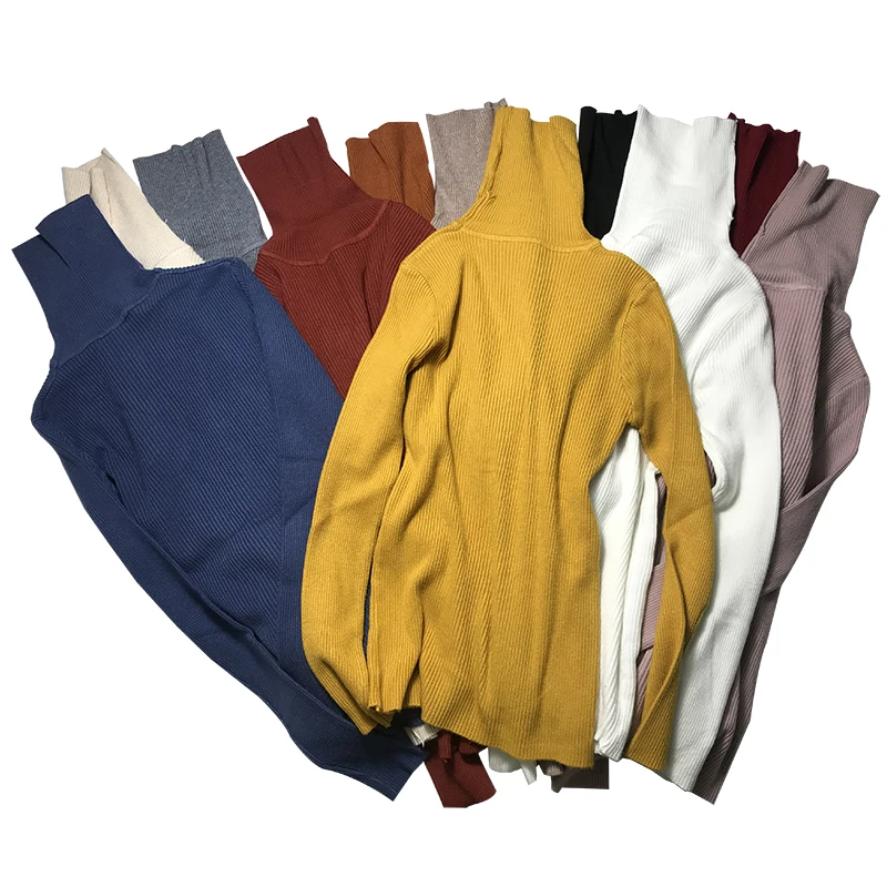 

Fashion Women's sweater New 2019 Autumn Winter Casual Plus size Sweater Tops Turtleneck Women Top Thin Pullover Jumper Knitted