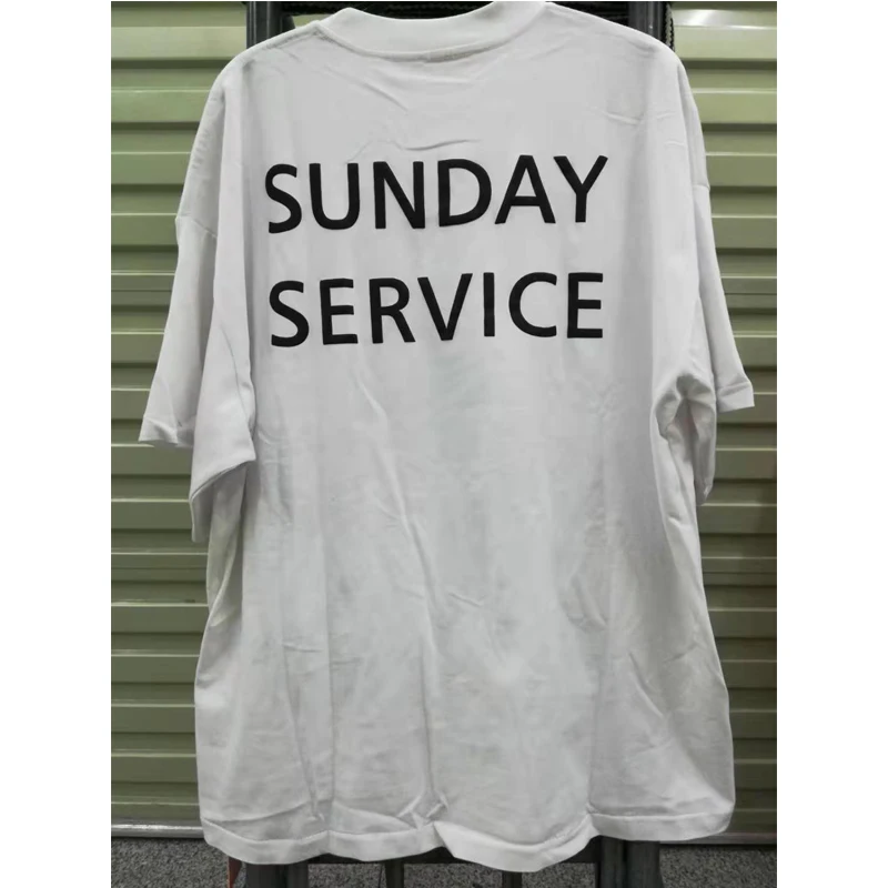 Футболка Kanye West футболки Sunday service Wyoming Music Festival 6 сезон футболки высокого качества с принтом хлопковые топы