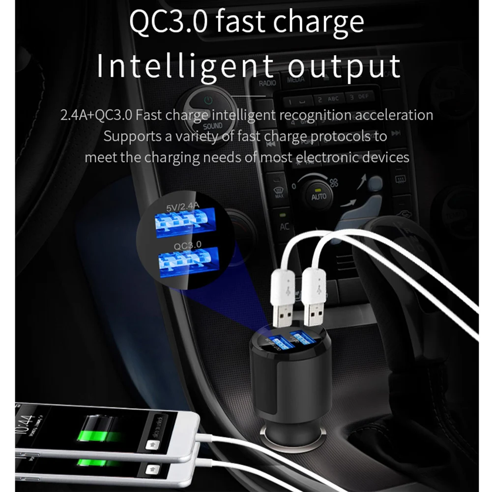 Автомобильный FM трансмиттер с поддержкой TF карты и U диска|FM-трансмиттеры| |