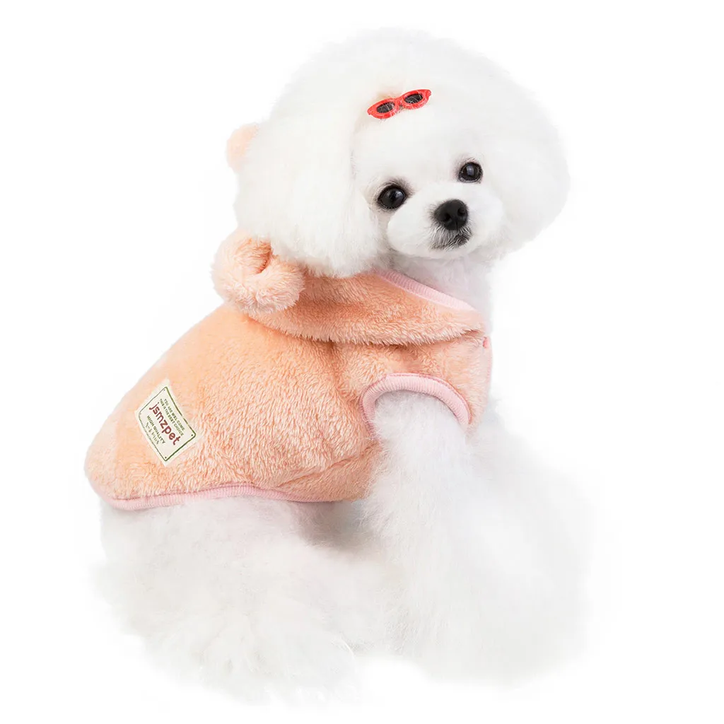 Новое поступление, зимняя теплая одежда для собак, зимнее пальто с капюшоном и заячьими ушками, костюмы для собак, одежда для собак, кошек, жилет, рубашка на Рождество
