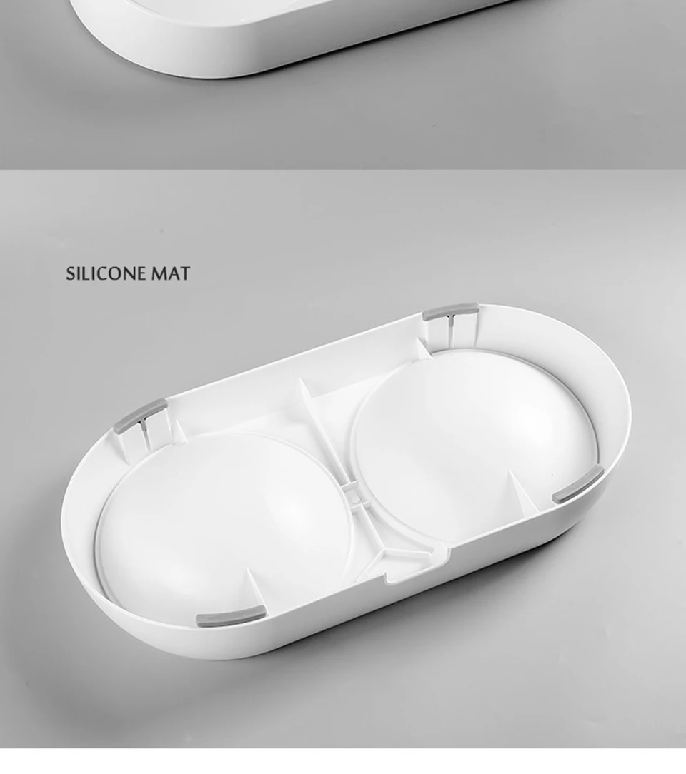 Одинарные/двойные миски для кошек из АБС-пластика и поликарбоната, кормушка для собак, щенков, кошек, домашних животных, миски для кормления, миска для еды