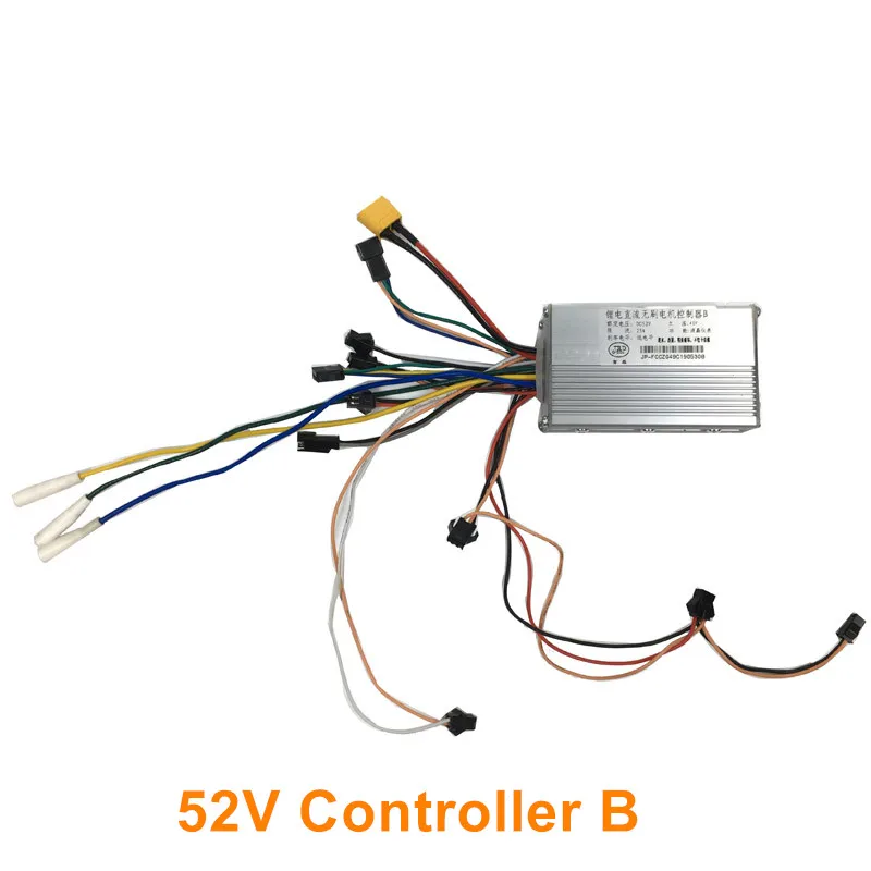 52v Controller B JP 52V 25A& 48V 20A электрический скутер электрическая плата для 52V двойной двигатель 48V одномоторный контроллер скутера материнская плата блока управления процессором - Цвет: 52v Controller B