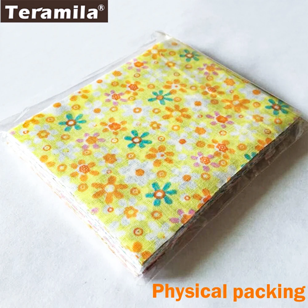 Teramila Cotton Fabric Charm Packs 50 Pieces 10cmx12cm Stash Patchwork Quilting Tilda No Repeat Design Tissue Fat Quarter cotton craft fabric cotton fabric craft fabric fabric material