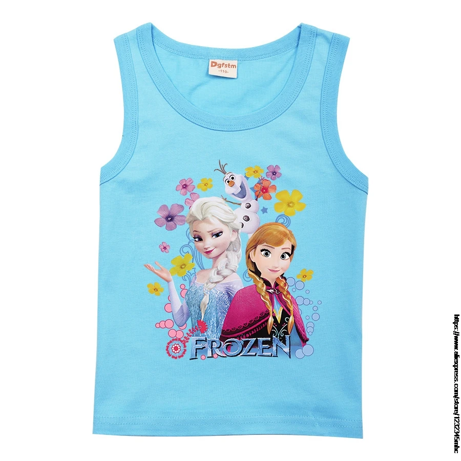 openbaar Avondeten verontschuldiging Disney Frozen Elsa Zomer Kinderkleding Katoenen Vest Tank Top Meisjes  Cartoon Gedrukt Jongen Hemd Tiener Ondergoed Kleding 2 15T|Kledingsets| -  AliExpress